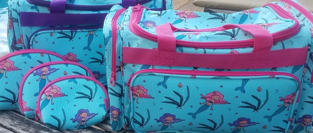 Mermaid Duffel and 3 Bag Set